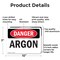 Signmission Argon Danger Sign, Aluminum, 10in W x 7in L, 2PK OS-2PACK-DS-A-710-L-1032 - alternate 8